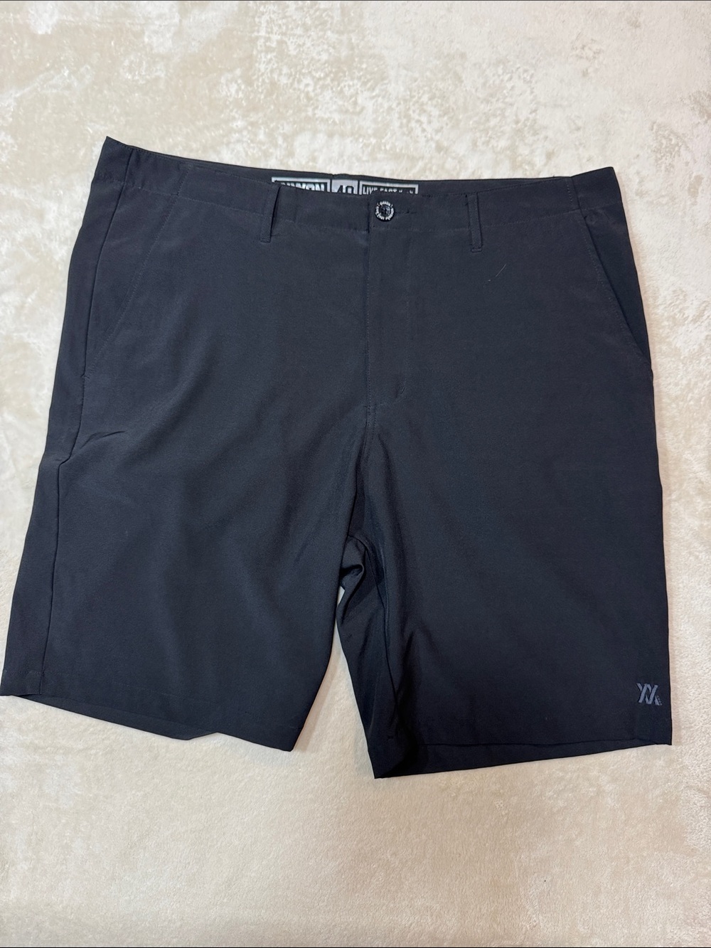 DIXXON Black Men's Flat Front Performance Shorts